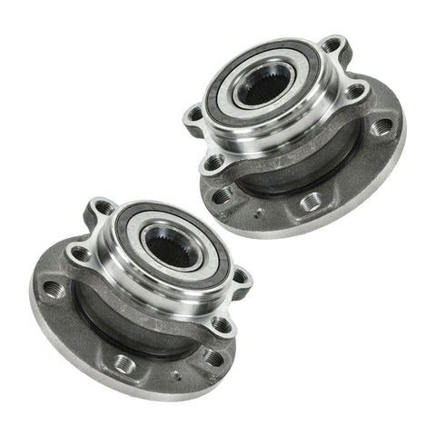 Two Piece Front Wheel Bearing And Hub Assembly Set For Audi A3 A3 Quattro Q3 TT TT RS Quattro Includes Driver And Passenger Sides