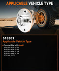 513301 Front Or Rear Wheel Bearing Hub Assembly For Audi A4 A5 A6 Q5 S5 S6 S7 S8 RS5 Allroad with vehicle compatibility