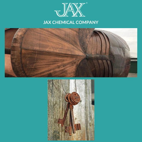 Create an authentic antique patina on bare metal with a quick, water based brown darkener for aged look on keys and copper dome.