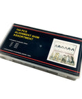 Auto Alignment Shim Set 144 Pieces In Four Sizes 1 64th 1 32nd 1 16th And 1 8th Inch displayed in a resealable storage box