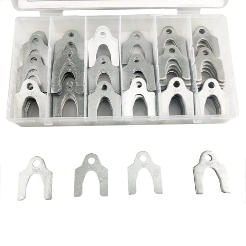 Auto Alignment Shim Set 144 Pieces In Four Sizes 1 64th 1 32nd 1 16th And 1 8th Inch for Camber Caster Toe with storage box