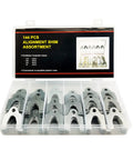 Auto Alignment Shim Set 144 Pieces In Four Sizes 1 64th 1 32nd 1 16th And 1 8th Inch in resealable storage box