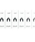 Auto Alignment Shim Set 144 Pieces In Four Sizes 1 64th 1 32nd 1 16th And 1 8th Inch displayed in packaging