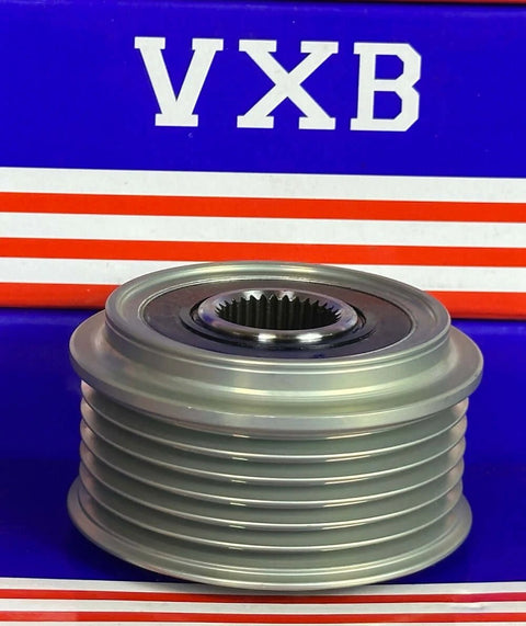 F240026 Auto Alternator Cluch Overrunning Pulley for KIA - Hyundai front view with VXB packaging