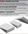 20 Piece Pull Plate Kit For Auto Body Repair with heat treated steel plates in 1, 1.5, and 3 inch sizes, shown stacked.