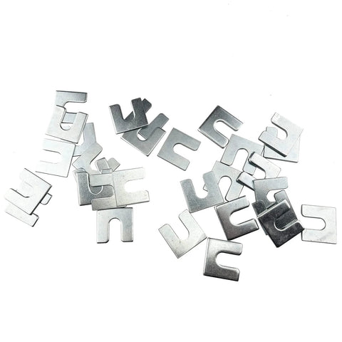 Auto Body Fender Alignment Shims Kit Pro Grade Two Sizes One Sixteenth Inch And One Eighth Inch With Three Eighths Inch Slot Thirty Piece Set