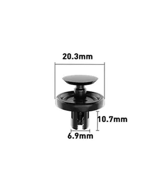 6.9mm Hole Push-in Plastic Rivet Sheet Metal Plugs