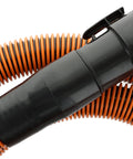 Close-up of 10 ft dual layer hose from 7 piece auto detailing kit, showing connector for 1 1/4 inch hoses.
