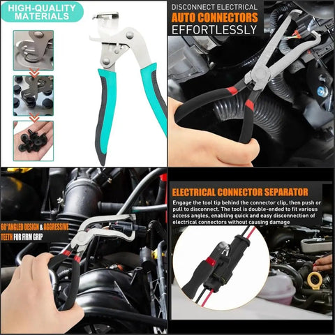 All In One Car Clip Pliers Set For Auto Disassembly, Multi Function Snap Ring Pliers And Electrical Disconnect Tools in use