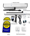 Auto Swing Door Opener With Remote Control, Push Button Entry, Heavy Duty Door Operator Kit with accessories and 315MHz fob