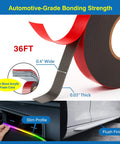 Heavy Duty Auto Foam Mounting Tape 0.4 In X 36 Ft With Adhesion Promoters Automotive Grade Double Sided for Car Trim and LED Lights