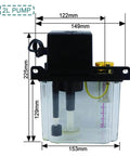 Auto Lubrication Pump For CNC Machines And Tooling Electromagnetic Oil Lubricator 2L Capacity AC220V 4Mm Fittings Front View