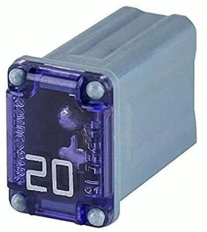 20 amp fuse from the 50 Piece Auto Mini Box Shaped Cartridge Fuse Kit With Color Coded Amperage For Quick Swaps Includes 10 Fuses Each Of 15 20 25 30 And 40 Amps Compact JCASE Style Mini Fuses For Easy Swaps And Rock Solid Circuit Protection.