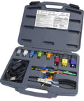 Pro Grade Auto Relay And Fused Circuit Test Kit With 8 Jumpers Test Lead Kit And Terminal Leads With Switch Fuse And Power Options in carrying case