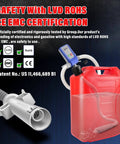 Auto Stop Sensor Fuel Transfer Pump With 51 Inch Hose And Tank Adapter Portable Liquid Pump For Gasoline Diesel Kerosene