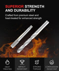 Thread repair drill and tap with flames, featuring Must Have Ultimate Auto Thread Repair Kit With 320 Piece Set For SAE And Metric Sizes.