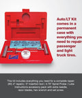 Deluxe Auto Tire Repair Kit With Sixty 4 Inch Repair Strings, 5 Inch Insertion Tool, 4.75 Inch Spiral Probe, Lube in case