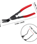 Pro Grade Auto Interior Trim Clip Pliers Remover Tool For Dashboard Door Panels And Push Pins 2 In 1 Panel Clip Removal Pliers With Red Grip Durable Carbon Steel And PPE Construction Built To Last