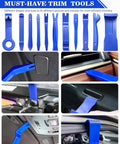 19Pcs Trim Removal Tool Kit For Car Panels Dashboards Doors And Audio Systems Pro Grade Plastic Pry Tools And Fastener Remover