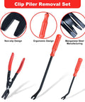 Must Have 7 Piece Auto Trim Removal Tool Set With Plastic Pry Tools And Pliers For Fastener Clip Removal From Door Panels Dashboards Body Trim And Upholstery Car Repair Kit with ergonomic design tools.