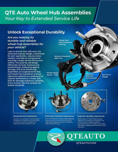 Beefy Front Wheel Hub Bearing Assembly Replacement For BMW 3 Series 2006 To 2013 Fits 128i 135i 135is 323i 325i 328i Easy Install Direct OEM Style Upgrade