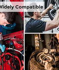 Mechanics using air tools compatible with Retractable Air Hose Reel With 180 Degree Swivel Bracket For Ceiling Or Wall Mount