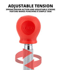 5-Inch Automatic Center Punch For Metal And Other Materials, Spring Loaded Center Punch Tool With Adjustable Stroke And Cap