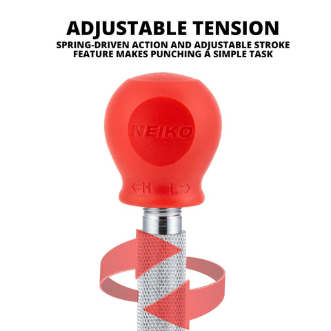 5-Inch Automatic Center Punch For Metal And Other Materials, Spring Loaded Center Punch Tool With Adjustable Stroke And Cap