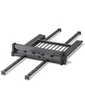 Automatic Conveyor Feeder Extension Kit Accessory For Open Frame Laser Engraver And Cutter Machines in black metal frame