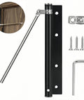 Automatic Door Closer for Home Easy to Install | Safety Spring Door Closers | Auto Soft Close to Convert Hinged Doors to Auto Self Closing | Adjustable Catch Speed | with Arm, Screw, Wrench