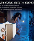 Heavy Duty Automatic Door Closer With Smooth Soft Close And No Slam Hydraulic Mechanism Rust Resistant Aluminum Easy DIY Install