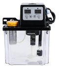 Automatic Lubricating Oil Pump With Alloy Gear Pump For CNC Machines 110V with transparent black reservoir and electronic display
