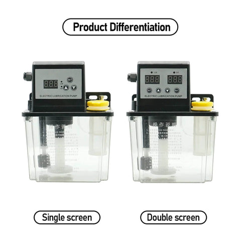 Automatic Lubrication Pump Oil System 1L 2L AC110V 220V Lubricating Oil Pump with single and double screen display