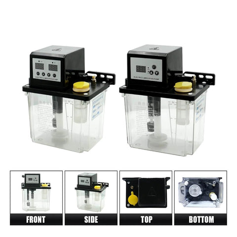 Automatic Lubrication Pump Oil System 1L 2L AC110V 220V Lubricating Oil Pump With Electromagnetic Output 6mm And Dual Display Industrial Grade