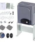 Automatic Sliding Gate Opener Kit with Wireless Keypad and Remotes 280W Motor for Driveway Gates up to 1400lb Includes 20ft Chain