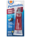 Automatic Transmission RTV Sealant, 3 Oz Tube, Gray in original packaging with label info and nozzle attachment visible.