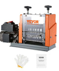 Automatic Electric Wire Stripping Machine 60W with Visible Stripping Depth Reference, 0.06 to 0.98 Inch Cable Stripper, gloves included