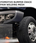 Auto Body Bumper Repair Welding Mesh Patch for Cracks and Holes, Durable Metal Wire Screen 5.90 X 1.96 Inches shown near car