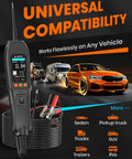 All In One Automotive Power Circuit Probe Tester Kit For Cars 12/24V with display and connector clips, universal compatibility