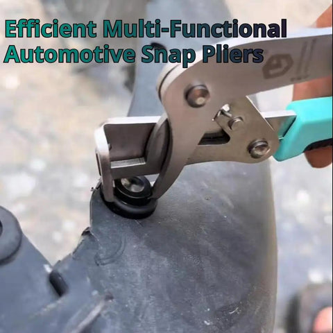 All In One Car Clip Pliers And Disassembly Tool For Fastener Removal Hassle Free Panel Access Trim Clips Rivets Without Damage Ideal For Interior And Exterior Car Trim Repair 2025 Model shown being used on a car panel.
