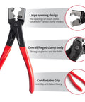 4 Piece Automotive Electrical Disconnect Pliers Set Designed For Car Connectors And Hose Clamps Made From Durable High Carbon Steel With Anti Slip Plastic Coated Handles Provides Safe Quick Disconnect Without Wear showing detailed features.