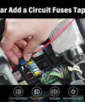 12V Automotive Fuse Tap Kit For Easy Plug And Play Wiring Insertion No Cutting Or Splicing ATO ATS Blade Fuse Adapters