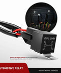 16 AWG Off Road LED Light Bar Wiring Harness Kit With 12V Relay On Off Rocker Switch close-up