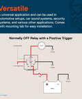 Diagram of 10 Pack Bosch Style 5 Pin 12V SPDT Automotive Relays Set With 30A Or 40A Switching Ground 85 VDC setup.
