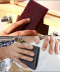 6x9 Automotive Scuff Pads 8 Pack Wet Dry Reusable For Paint Prep And Sanding in use on wood and metal surfaces