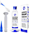 Clear RTV Silicone Sealant Adhesive For Glass, Metal And Plastic Waterproof Caulk Glue bottle and accessories, 40g