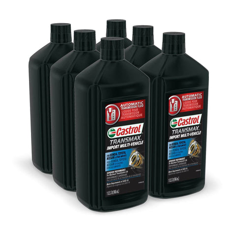 Transmax Import Multi Vehicle Automatic Transmission Fluid 1 Quart Pack Of Six For High Temperature Protection And JASO 1A Certified Performance In Japanese Vehicles
