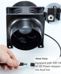 4 Inch Axial Exhaust Fan 120mm 12V With Dual Ball Bearings 3000RPM For DIY Soldering 3D Laser And Paint Booth Kit 141 CFM PWM Dimmer Included Duct Adapters Mesh Ready To Go with power adapter