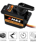 AXIAL SCX24 Servo Metal Gear EMAX Servo Steering Servo with Servo Mount Bracket and Arm SCX24 Upgrade Parts (Black)