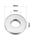 Needle Roller Bearing Set With Washers AXK0819 8mm Bore 19mm Outer Diameter 2mm Width Heavy Duty Precision Chromium Steel Washer